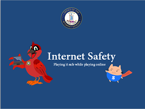 Picture of the Internet Safety Book with Speedy and Charlie on the cover.