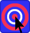 Tips - Picture of a bullseye with a mouse pointer pointing at the bullseye guiding you to the place you need to be.