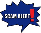 scam alert starburst
